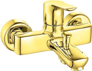 Смеситель для ванны E.C.A. Luna 102802450EX золото